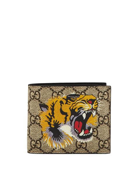 mens gucci trifold wallet|Gucci wallet men tiger.